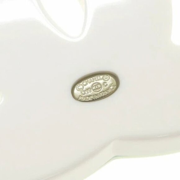 CHANEL CC Logo Rainbow Multicolor Lame Brooch Gold Tone D19C Pin Auth - Picture 8 of 10